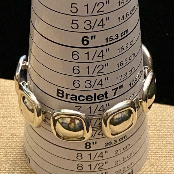 VTG Mexico Sterling Square Link Bracelet - Picture 9 of 9